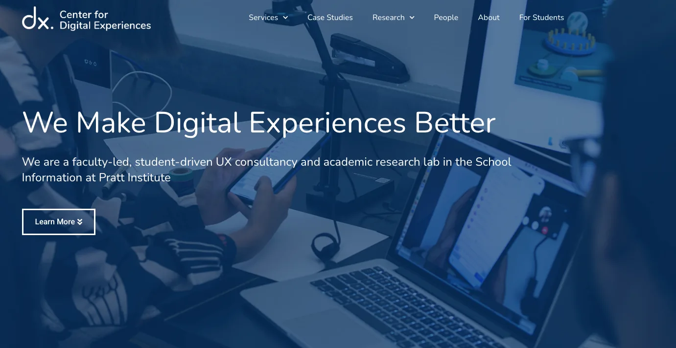 DX Center Homepage of their website